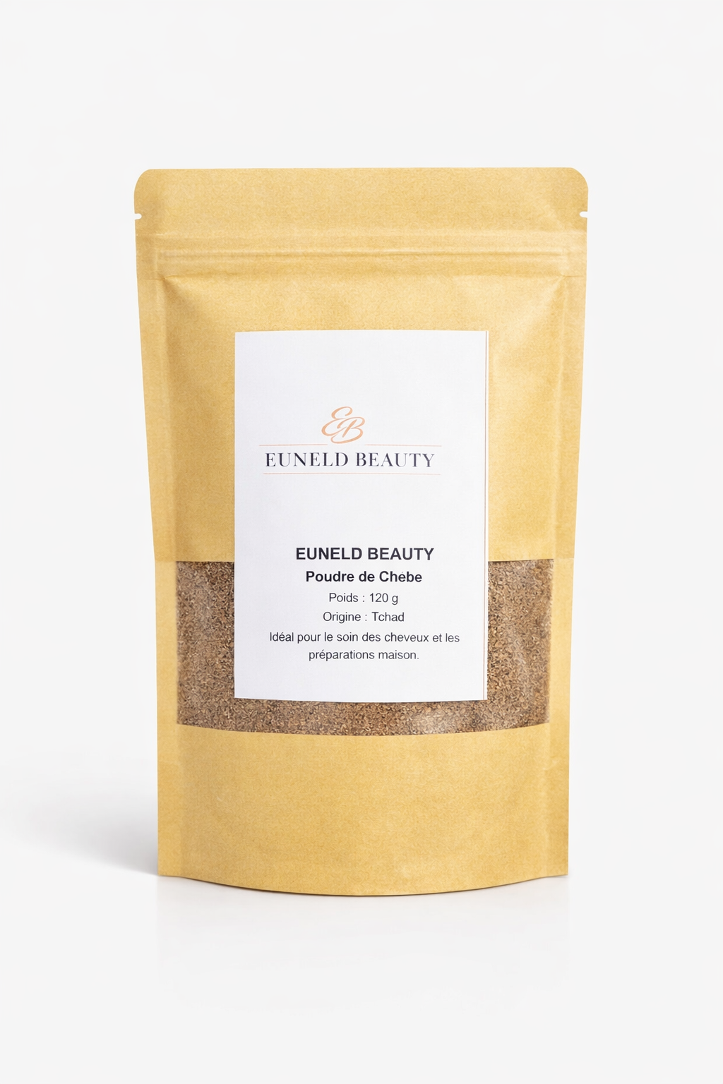Poudre de Chébé 100% Naturelle – Soin Capillaire Fortifiant Euneldbeauty