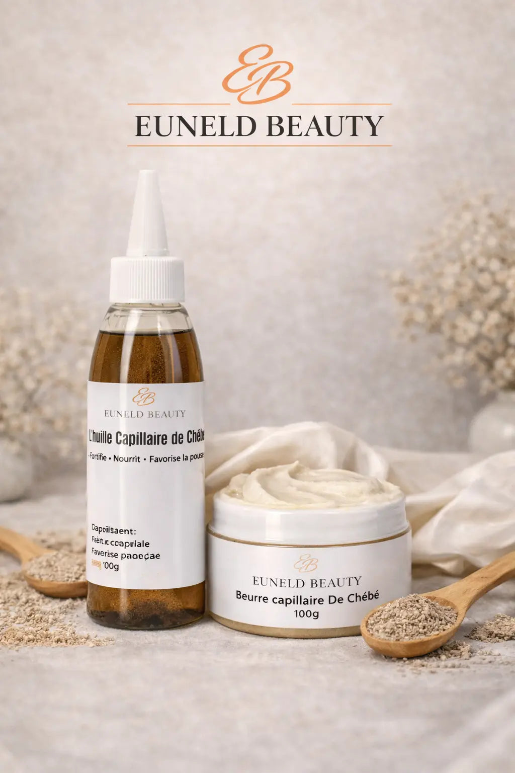 Duo Soin Cheveux - Huile Et Beurre de Chebé Euneldbeauty