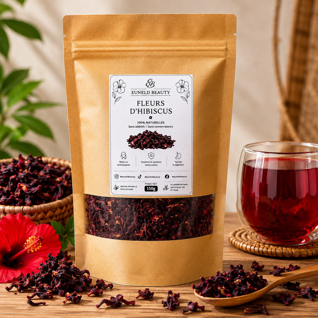 Fleure d'hibiscus Euneldbeauty
