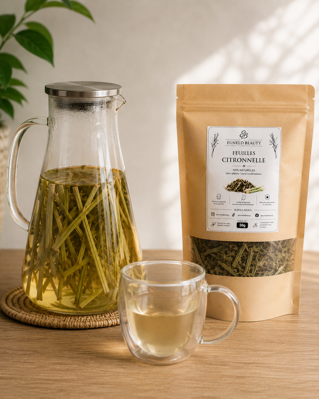 Feuille de citronnelle séchée Euneldbeauty