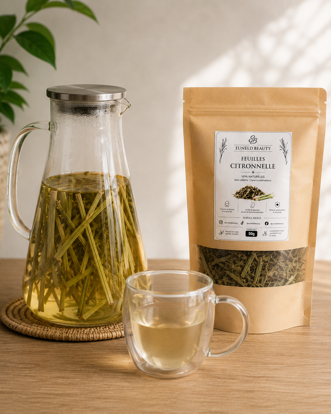 Feuille de citronnelle séchée Euneldbeauty
